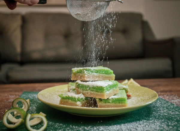 Keto St. Paddy's Day Lime Bars