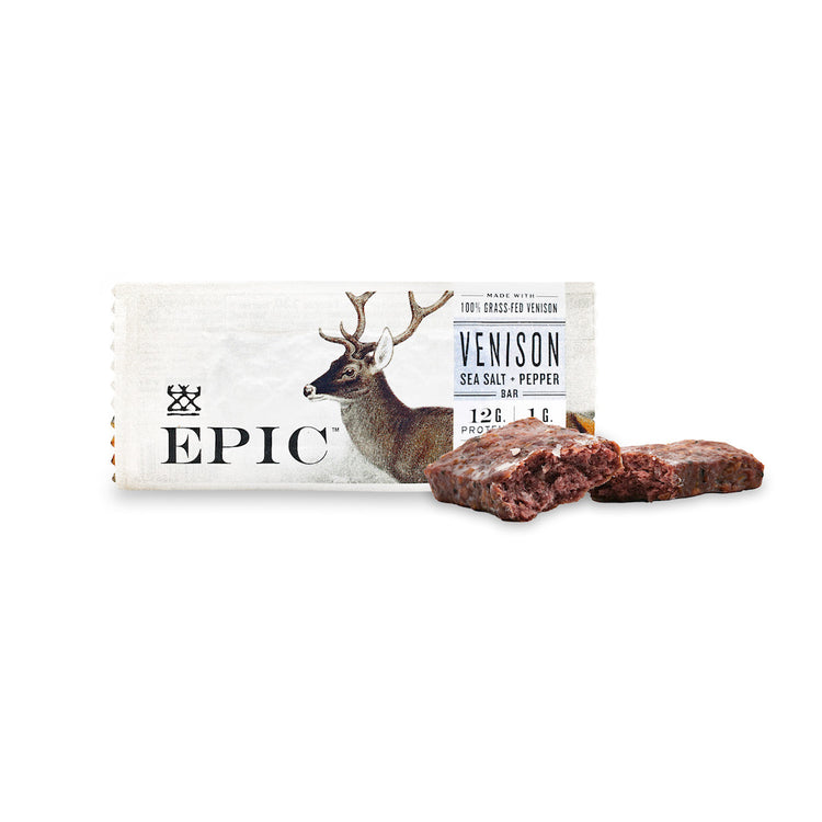 Venison Sea Salt Pepper Bar
