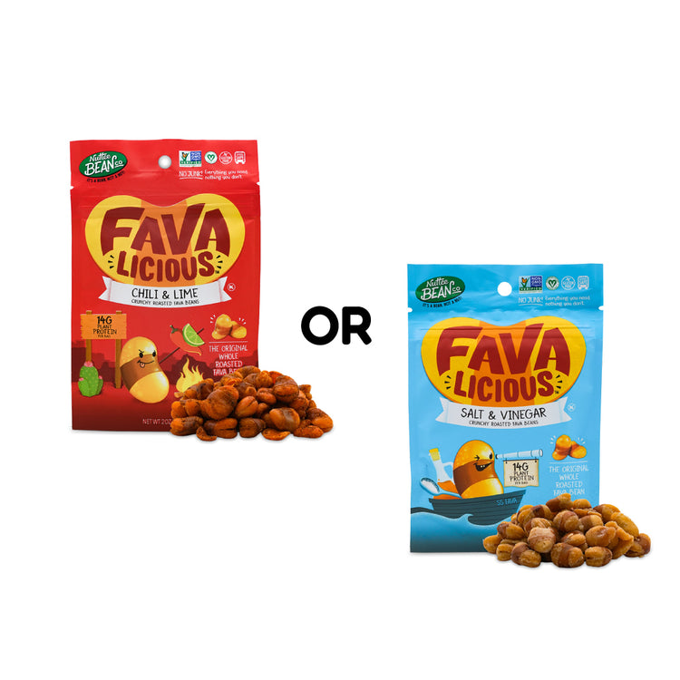 Chili & Lime Roasted Fava Beans OR Salt & Vinegar Roasted Fava Beans