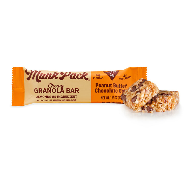 Peanut Butter Cocoa Chip Keto Granola Bar