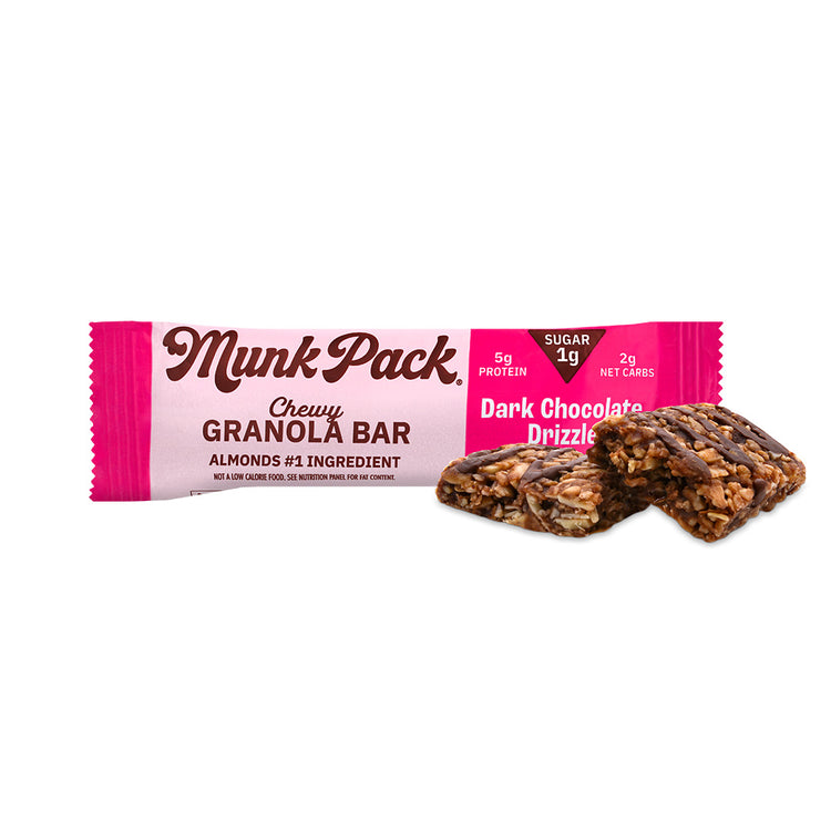 Dark Chocolate Drizzle Chewy Granola Bar