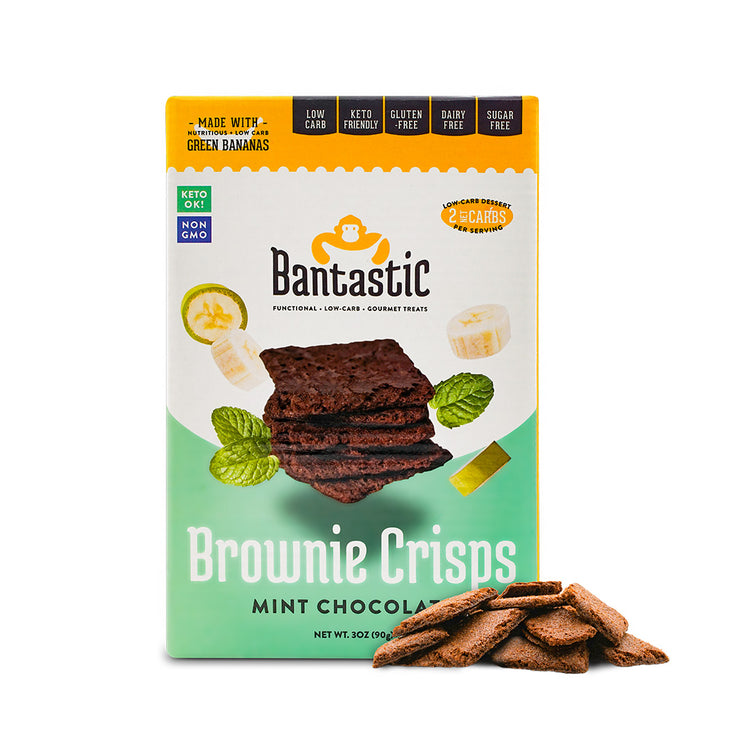 Mint Chocolate Brownie Crisps