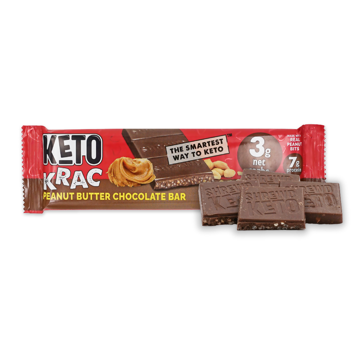 Peanut Butter Chocolate Keto Krac Bar