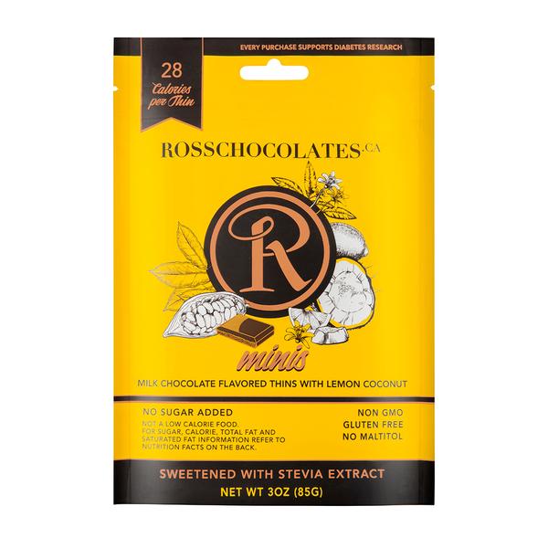 Ross Chocolates - Milk Chocolate with Lemon and Coconut