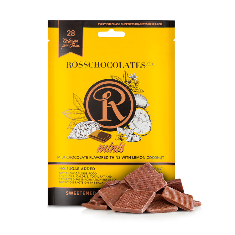 Milk Chocolate Minis with Lemon/Coconut