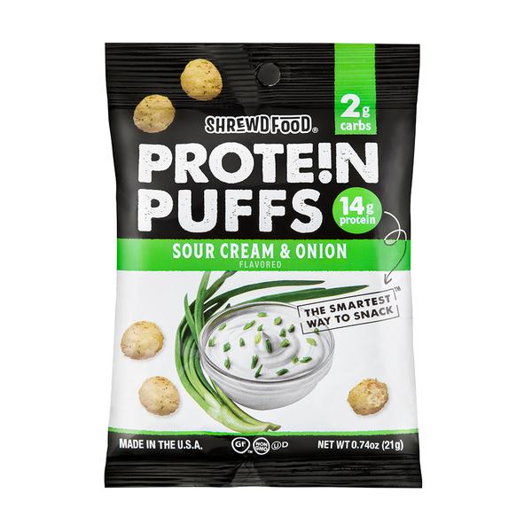 Shrewd Food - Protein Puffs - Sour Cream and Onion