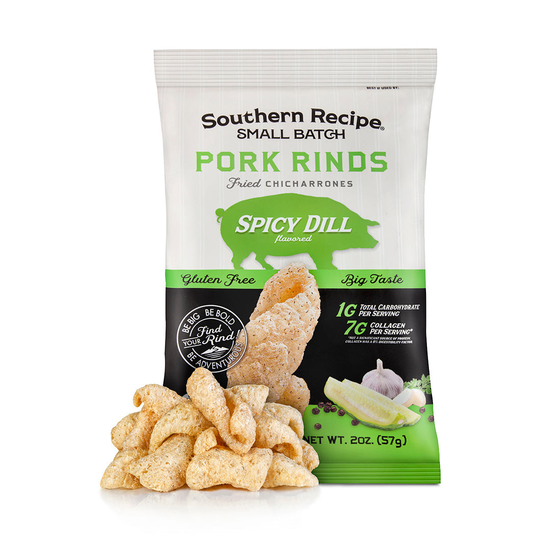Spicy Dill Pork Rinds