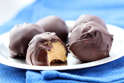 No Bake Chocolate Peanut Butter Truffles