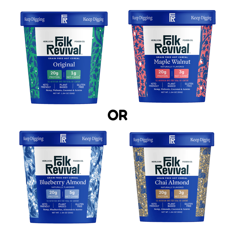 Original OR Maple Walnut OR Blueberry Almond OR Chai Almond Grain Free Hot Cereal