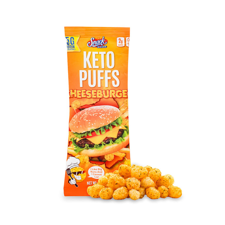 Cheeseburger Keto Puffs