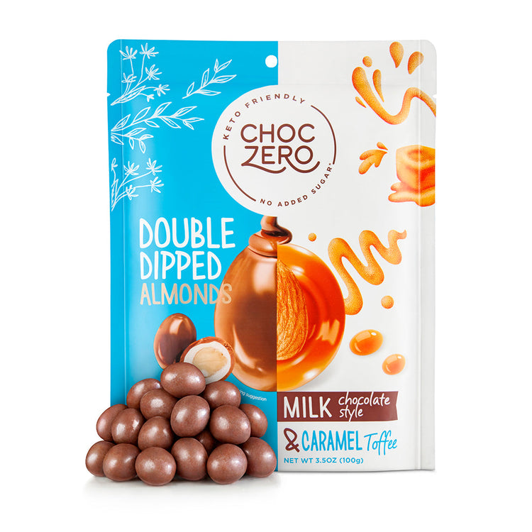 Double Dipped Milk Chocolate Covered Toffee Almonds