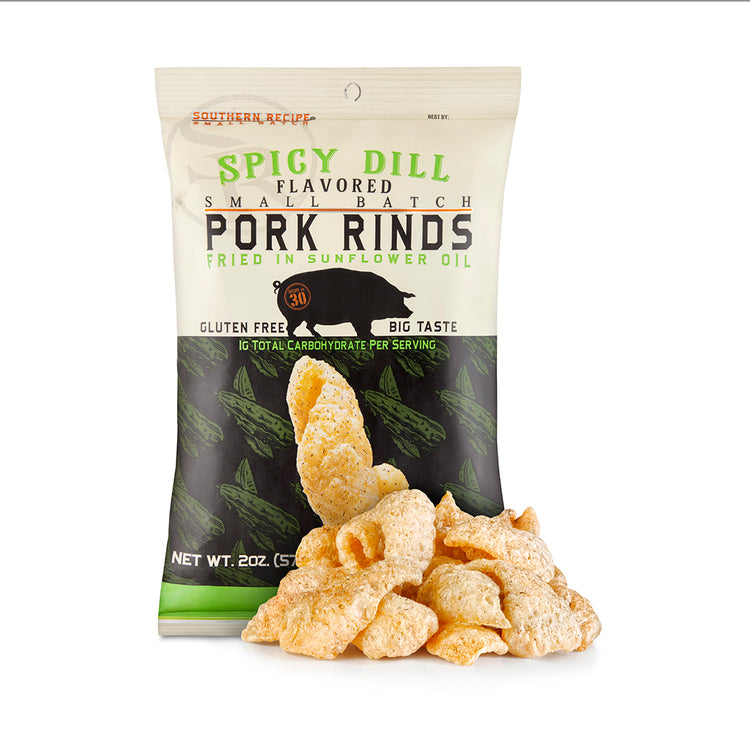 Spicy Dill Pork Rinds